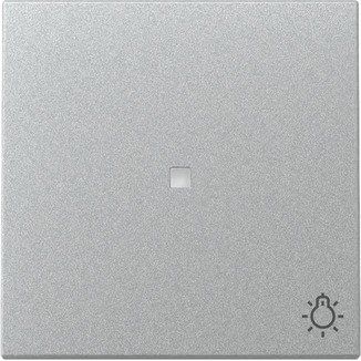 Gira - Abdeckung/Bedienelement für Installationsschalterprogramme Wippe Kontrollf. + Symb. 367426 Licht 55 F Alu