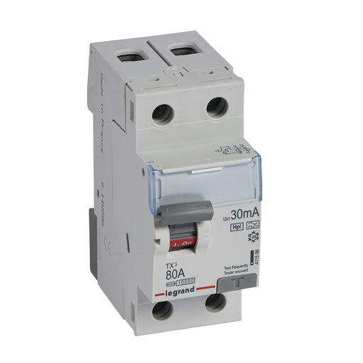 Legrand - Fehlerstrom-Schutzschalter Fehlerstromschutzschalter Legrand 411598 80A,2pol,30mA,230VAC