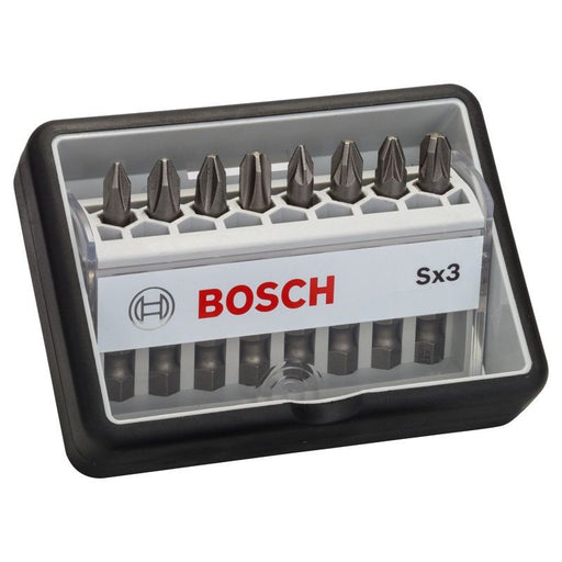 Bosch - Bit-Set 8-tlg. Schrauberbit-Set, 2607002558 Robust Line Sx PH/PZ
