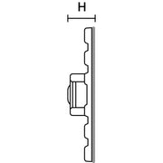 HellermannTyton - Befestigungssockel und -element für Kabelbinder Flexibler Klebesockel FMB4APT-A-PA66HS-BK schwarz 28x28mm − 100 Stück