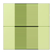 Jung - Abdeckung/Bedienelement für Installationsschalterprogramme Tastensatz 2fach LC 502 TSA 222 vert jaune clair