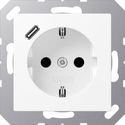 Jung - Steckdose SCHUKO Steckdose A 1520-18 C WWM mit USB Typ C