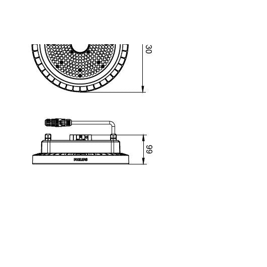 Philips Lighting - Hallen-Reflektorleuchte LED-Hallenstrahler BY121P G5 #95599800 840, DALI