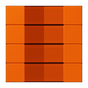 Jung - Abdeckung/Bedienelement für Installationsschalterprogramme Tastensatz 4fach LC 504 TSA 224 orange