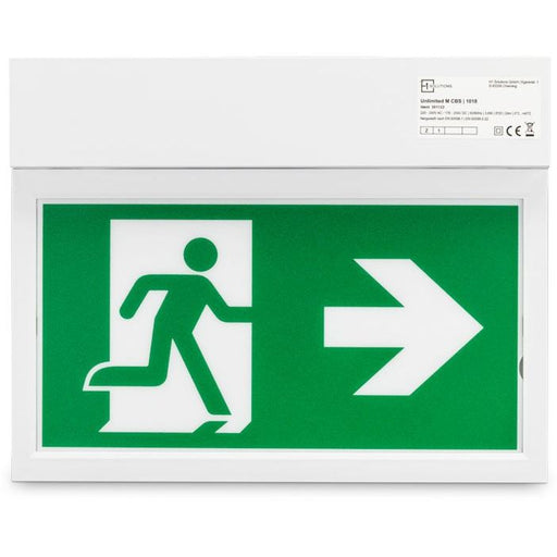 H1 - Sicherheitsleuchte Rettungszeichenleuchte Unlimited M CBS
