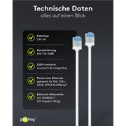 Goobay - Patchkabel Kupfer Patchkabel U/FTP Cat6 74336 Ultraflexibel,slim,w