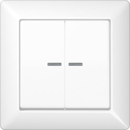Jung - Abdeckung/Bedienelement für Installationsschalterprogramme Abdeckung Lichtleiter aws AS 590-5 KO5 WW für Taster