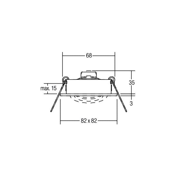 Brumberg Leuchten - Lautsprecher Einbaulautsprecher 43004640 titan, quadr