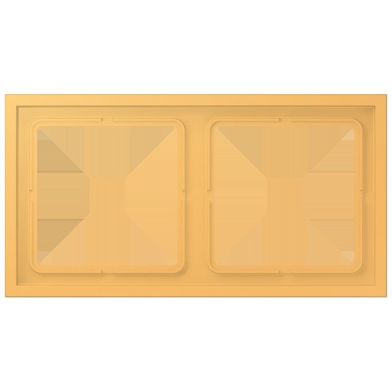 Jung - Abdeckrahmen Rahmen 2-fach LCZ 982 BF 254 ocre jaune clair