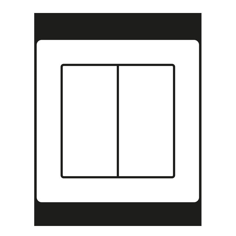 Jung - Abdeckung/Bedienelement für Installationsschalterprogramme Abdeckung aws AS 590-5 WW für Taster