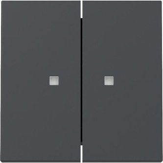 Gira - Abdeckung/Bedienelement für Installationsschalterprogramme Wippe 2f Kontrollf. 363128 Anthrazit