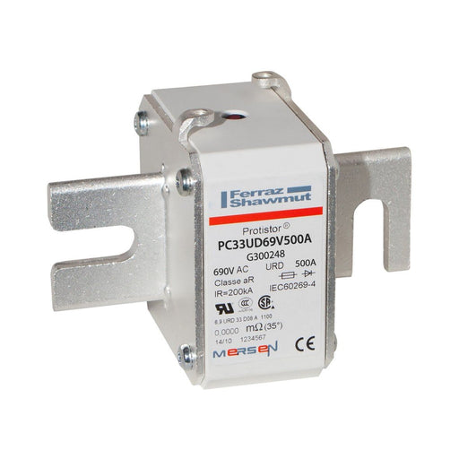 Mersen - HRC-Sicherung Sicherungseinsatz HL PC33UD69V500A Gr.33 aR 500A/690VSB − 3 Stück