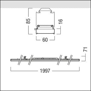 Zumtobel Group - Lichtleiste LED-Lichtbandleuchte TECTON DC #42190094 840