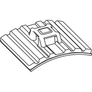 HellermannTyton - Befestigungssockel und -element für Kabelbinder Klebesockel FMB4APT-A-BK flexibel − 10 Stück
