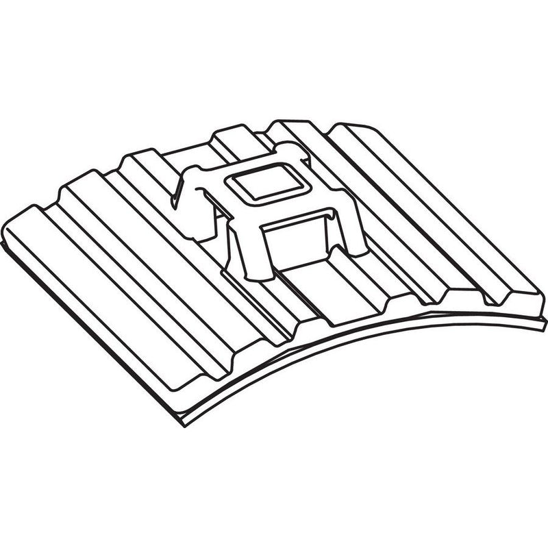 HellermannTyton - Befestigungssockel und -element für Kabelbinder Klebesockel FMB4APT-A-BK flexibel − 10 Stück