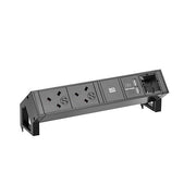 Bachmann - Mehrfachsteckdose Steckdosenleiste 902.611 DESK2 2xUK 1xUSB