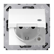 Jung - Abdeckung/Bedienelement für Installationsschalterprogramme Wippe 1fach SPAS 591 KO5K WW mit Lichtleiter