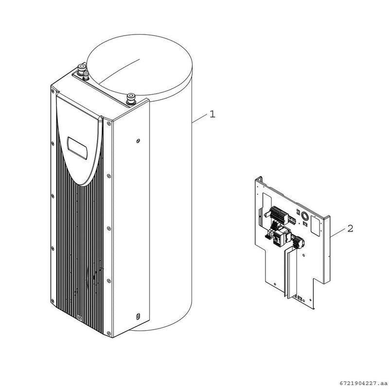 Bosch Thermotechnik - Wasserverteiler Puffermodul BH300P mit 300l-Pufferspei