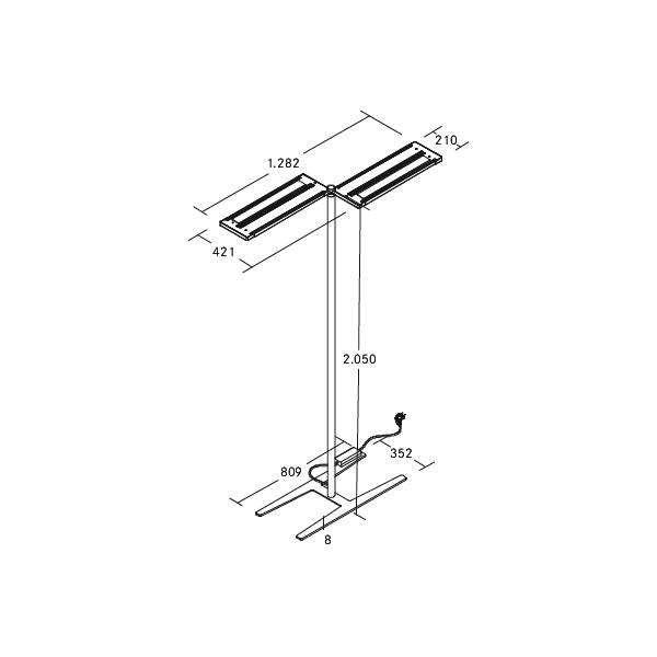 Brumberg Leuchten - Stehleuchte LED-Stehleuchte 77432174AI 4000K, dim