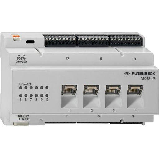 Rutenbeck - Netzwerk Switch Gigabit-Switch SR 10TX GB PoE für REG Montage