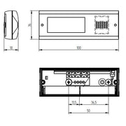 Grothe - Funksender Funk-Sender MISTRAL SE 03.1-s si-anth m.2Batt.1,5V