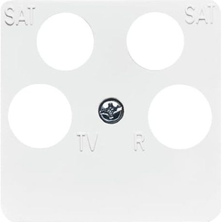 Busch-Jaeger - Einsatz/Abdeckung für Kommunikationstechnik Zentralscheibe aws 1743/10-04-214 Antenne, 4-fach