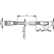 Telegärtner - Patchkabel Kupfer Patchk.S/FTP Cat.6A 100017307 gn 1,0m PUR STX UL