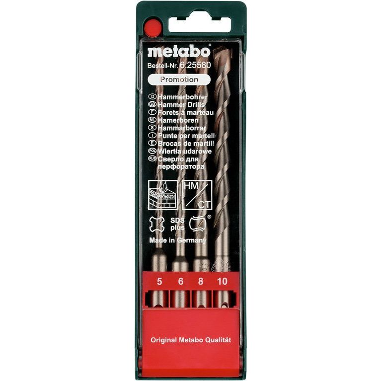 Metabowerke - Bohrer-Set SDS-Plus Bohrerkassette 625580000 4-teilig