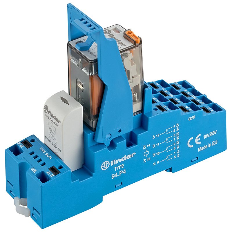 Finder - Schaltrelais Koppelrelais 58.P4.8.012.5060 − 5 Stück