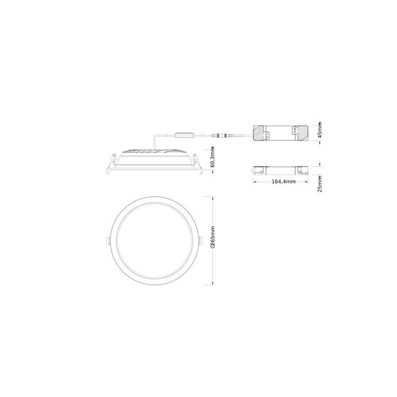 Ledvance - Downlight/Strahler/Flutlicht LED-Downlight DLCTDAD250P42WMSOP 940, DALI