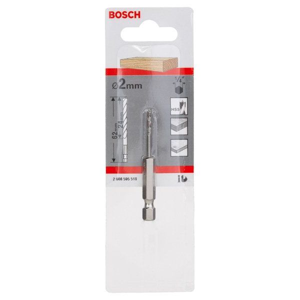 Bosch - Bohrer Holzspiralbohrer mit 2608595518 1/4-Zoll