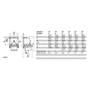 Bals Elektrotech - CEE-Gerätestecker (IEC 60309) Aufbau-Gerätestecker 2694 4p 230V 9h IP67