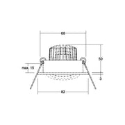 Brumberg Leuchten - Downlight/Strahler/Flutlicht LED-Einbaustrahler 230V 40143643