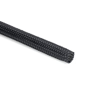 HellermannTyton - Hohlgeflechtschlauch Polyester Geflechtschlauch HEGP04-PET-BK (200) schwarz − 200 Meter