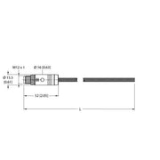 Turck - Rundsteckverbinder, feldkonfektionierbar (Industriesteckverbinder) Anschlussleitung RSS56PLB-2/TXG − 1 Stück
