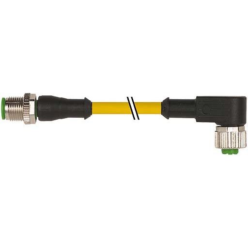 Murrelektronik - Konfektioniertes Sensor-Aktor-Kabel Leitung M12STger-M12 BUgw 7000-40121-0140100 PVC-OB 4x0,34 gelb