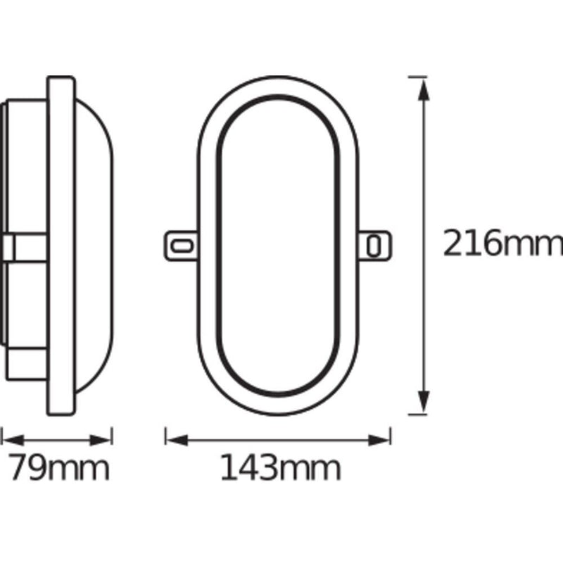 Ledvance - Decken-/Wandleuchte LED-Wand-/Deckenleuchte LEDBULKHEAD11W840WT 4000K weiß