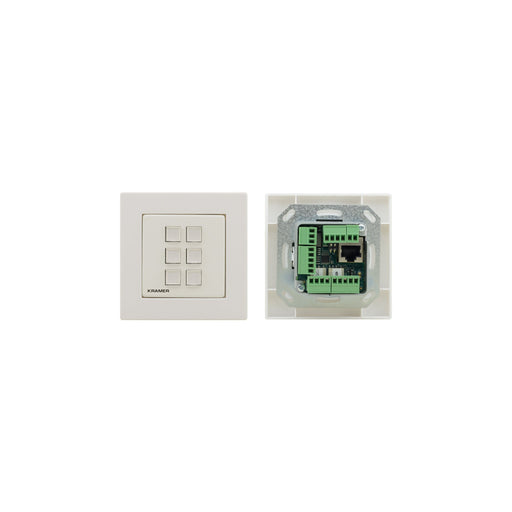 Kramer - Zentrales Steuersystem für Gebäude 6-Tasten Raumsteuerung RC-306/EU¿80/86(W) EU/UK 80/86mm,ws