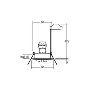 Brumberg Leuchten - Downlight/Strahler/Flutlicht HV-Einbaustahler 36141020 GU10 max.50W/chrom