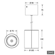 LTS Licht&Leuchten - Pendelleuchte LED-Pendelleuchte TIMR-D201.930.MFEsc 930, esche