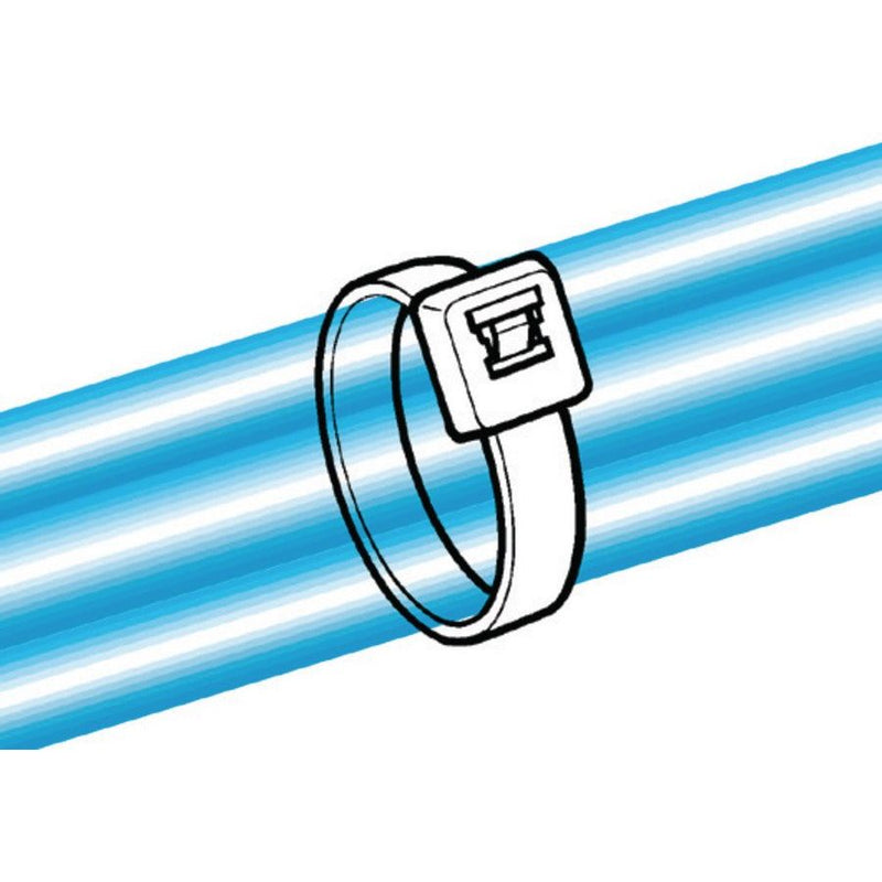 HellermannTyton - Kabelbinder LK2A PA66 BK 100 270x4,6mm − 100 Stück