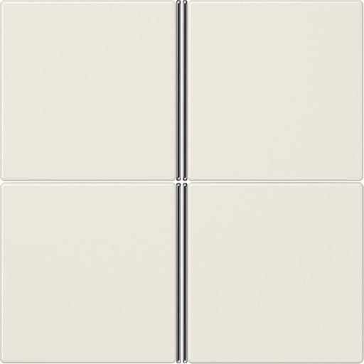 Jung - Abdeckung/Bedienelement für Installationsschalterprogramme Tastensatz 4-fach ws LS 404 TSA komplett − 1 Stück
