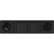 Gira - Montageelement für Türstation AP-Gehäuse 4 Module 1x4 5504902 Verkehrsweiß (lack.)