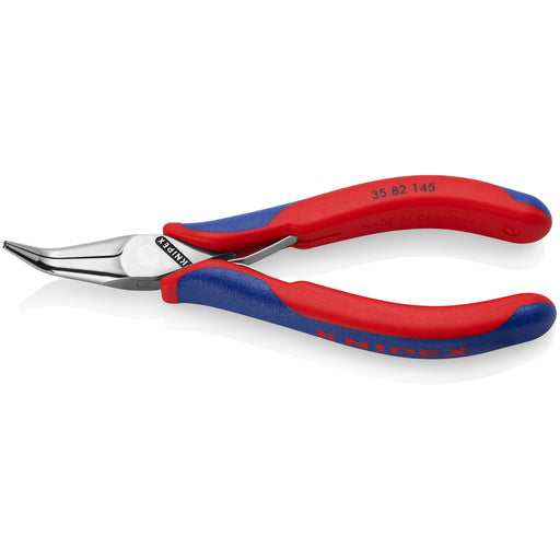 Knipex - Spezialwerkzeug für Kommunikationstechnik Elektronik-Greifzange 35 82 145 spiegelpoliert,145mm