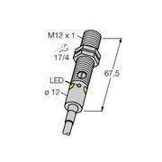 Turck - Lichttaster mit Hintergrundausblendung Opto Sensor M12NFF50 Lichttaster − 1 Stück
