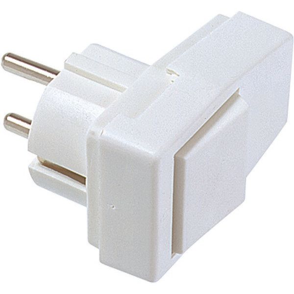 Bachmann - Schutzkontaktstecker Schutzkontakt-Stecker 911.271 ws, abscha.Winkel
