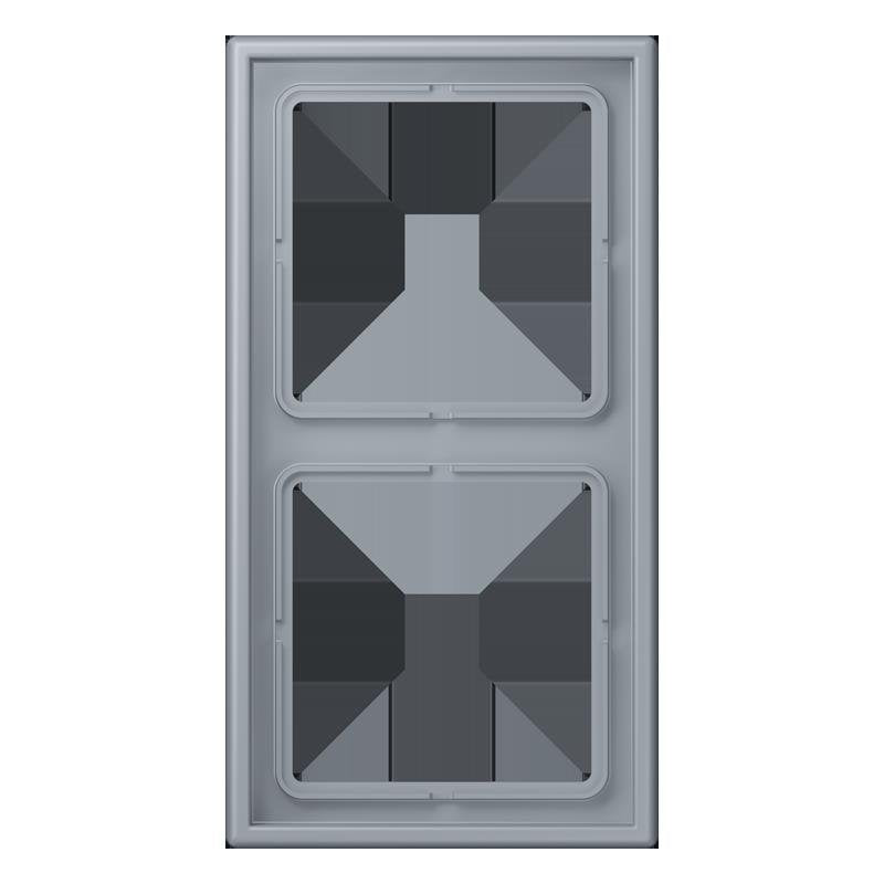 Jung - Abdeckrahmen Rahmen 2-fach LC 982 257 gris clair 59