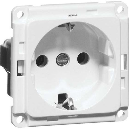 Peha - Schalter-/Steckdosenkombination Steckdose SCHUKO D 6611.33 ME SI EB,erh.Berührs.,or