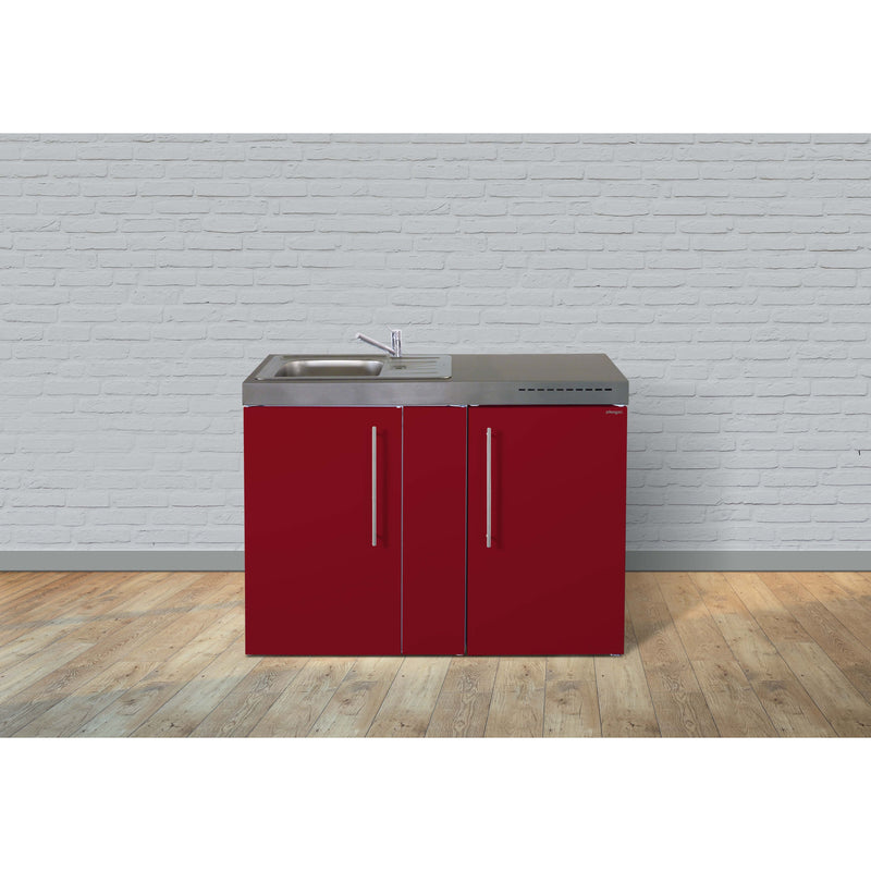 Stengel - Mini-Küche Miniküche Premiumline MPBR120IKFreBli Bordeauxrot