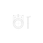 Jacob - Dichtring, flach Dichtring 336 CD PG36- 47X55X3 − 10 Stück